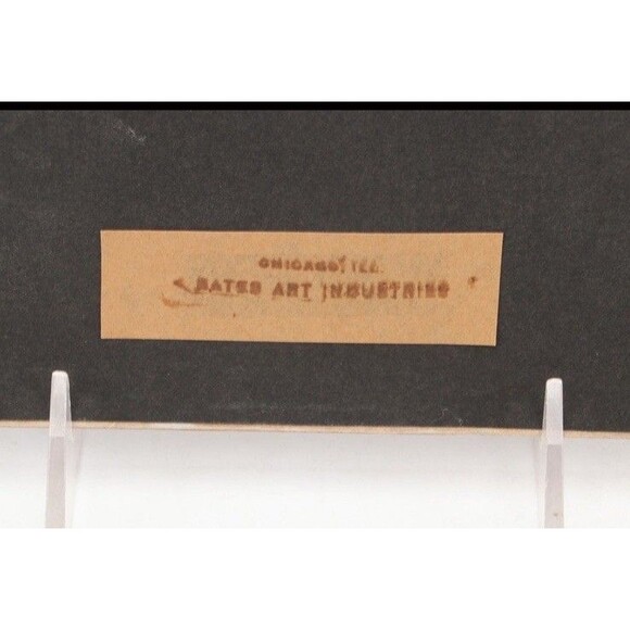 1950s Nursery Decor Baby Art Prints Framed Vintage Wooden Doll Shabby Chic 3pcs - Picture 10 of 10